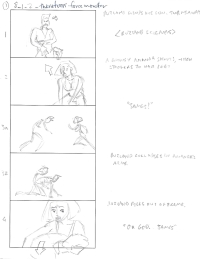 Tomb Raider Legend Storyboard Sketches