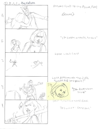 Tomb Raider Legend Storyboard Sketches