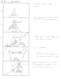 Tomb Raider Legend Storyboard Sketches