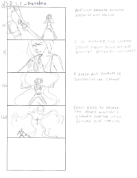 Tomb Raider Legend Storyboard Sketches