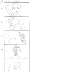 Tomb Raider Legend Storyboard Sketches