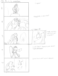 Tomb Raider Legend Storyboard Sketches