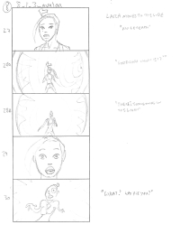 Tomb Raider Legend Storyboard Sketches