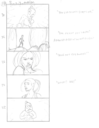 Tomb Raider Legend Storyboard Sketches