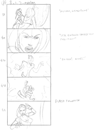 Tomb Raider Legend Storyboard Sketches