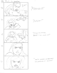 Tomb Raider Legend Storyboard Sketches