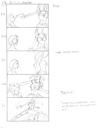 Tomb Raider Legend Storyboard Sketches