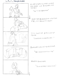 Tomb Raider Legend Storyboard Sketches