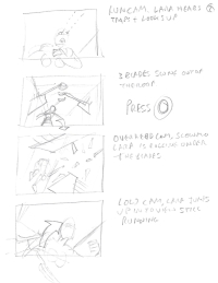Tomb Raider Legend Storyboard Sketches