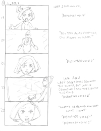 Tomb Raider Legend Storyboard Sketches