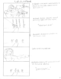 Tomb Raider Legend Storyboard Sketches