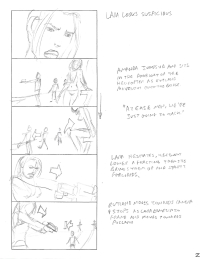 Tomb Raider Legend Storyboard Sketches