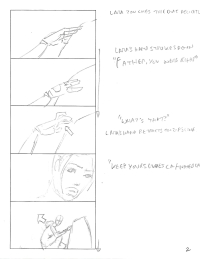 Tomb Raider Legend Storyboard Sketches