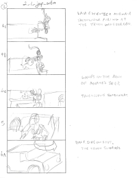 Tomb Raider Legend Storyboard Sketches