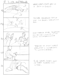 Tomb Raider Legend Storyboard Sketches