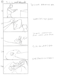 Tomb Raider Legend Storyboard Sketches