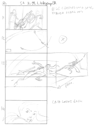Tomb Raider Legend Storyboard Sketches