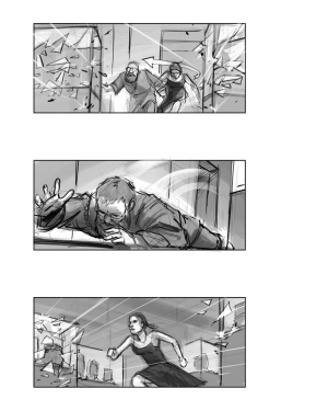 Cancelled Tomb Raider Motion Picture Reboot Storyboards by Jake Lunt Davies