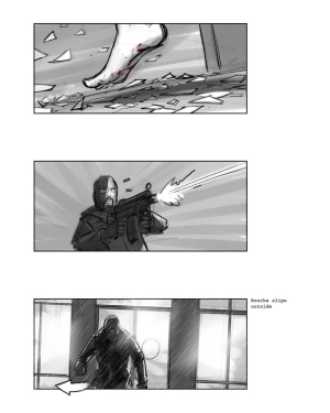 Cancelled Tomb Raider Motion Picture Reboot Storyboards by Jake Lunt Davies