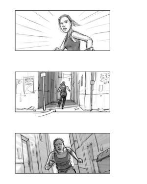 Cancelled Tomb Raider Motion Picture Reboot Storyboards by Jake Lunt Davies
