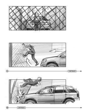 Cancelled Tomb Raider Motion Picture Reboot Storyboards by Jake Lunt Davies