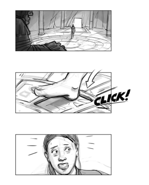 Cancelled Tomb Raider Motion Picture Reboot Storyboards by Jake Lunt Davies
