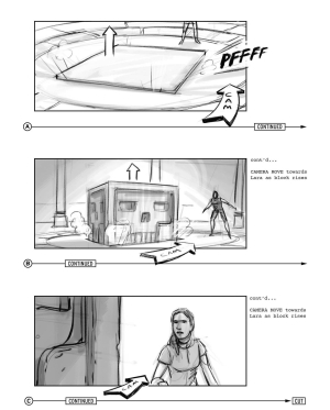 Cancelled Tomb Raider Motion Picture Reboot Storyboards by Jake Lunt Davies