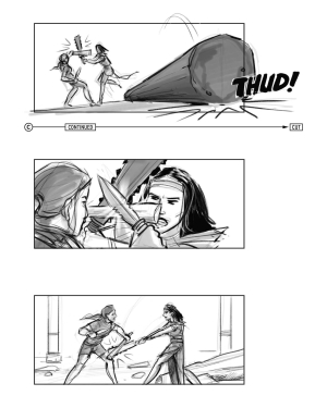 Cancelled Tomb Raider Motion Picture Reboot Storyboards by Jake Lunt Davies