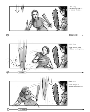 Cancelled Tomb Raider Motion Picture Reboot Storyboards by Jake Lunt Davies