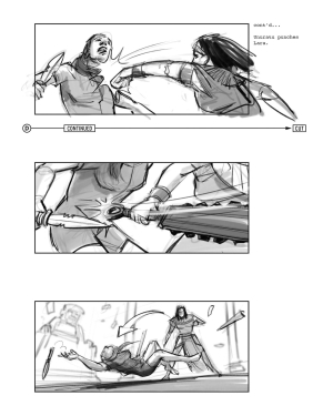 Cancelled Tomb Raider Motion Picture Reboot Storyboards by Jake Lunt Davies