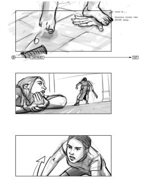 Cancelled Tomb Raider Motion Picture Reboot Storyboards by Jake Lunt Davies