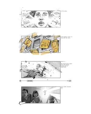 Cancelled Tomb Raider Motion Picture Reboot Storyboards by Jake Lunt Davies