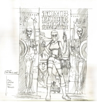Tomb Raider The Last Revelation Box Sketches by Steve Beaumont