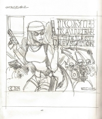 Tomb Raider The Last Revelation Box Sketches by Steve Beaumont