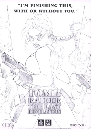 Tomb Raider The Last Revelation Unused Advertisement Sketches