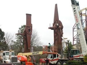 Tomb Raider The Ride (Firefall) at Paramount Kings Dominion Construction Photographs