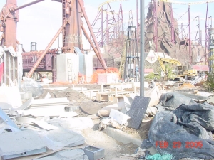 Tomb Raider The Ride (Firefall) at Paramount Kings Dominion Construction Photographs