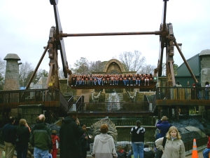 Tomb Raider The Ride (Firefall) at Paramount Kings Dominion Premiere Day Photographs