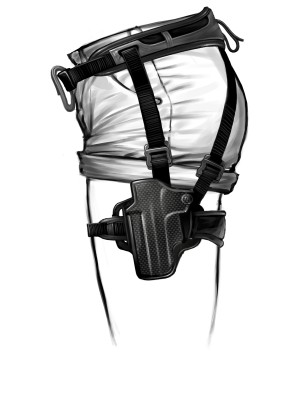 Tomb Raider Underworld Lara Croft Holster Illustrations and Artwork