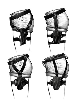 Tomb Raider Underworld Lara Croft Holster Illustrations and Artwork