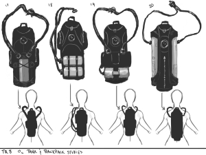 Tomb Raider Underworld Seamas Tank Backpack Illustrations and Artwork