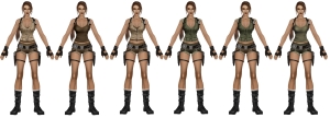 Tomb Raider Underworld Lara Croft Costume Illustrations and Artwork