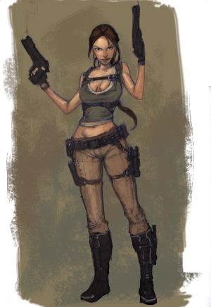 Tomb Raider Underworld Lara Croft Costume Illustrations and Artwork