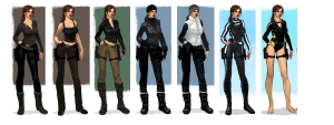 Tomb Raider Underworld Lara Croft Costume Illustrations and Artwork