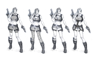Tomb Raider Underworld Lara Croft Costume Illustrations and Artwork