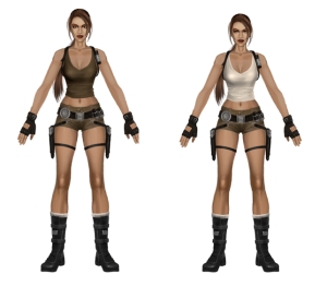 Tomb Raider Underworld Lara Croft Costume Illustrations and Artwork