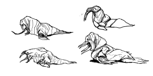 Tomb Raider Underworld Creature Concepts Reference Artwork