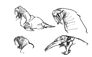 Tomb Raider Underworld Creature Concepts Reference Artwork