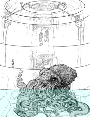 Tomb Raider Underworld Environment Concepts Kraken Room