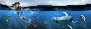 Tomb Raider Underworld Render Process Ocean Pose